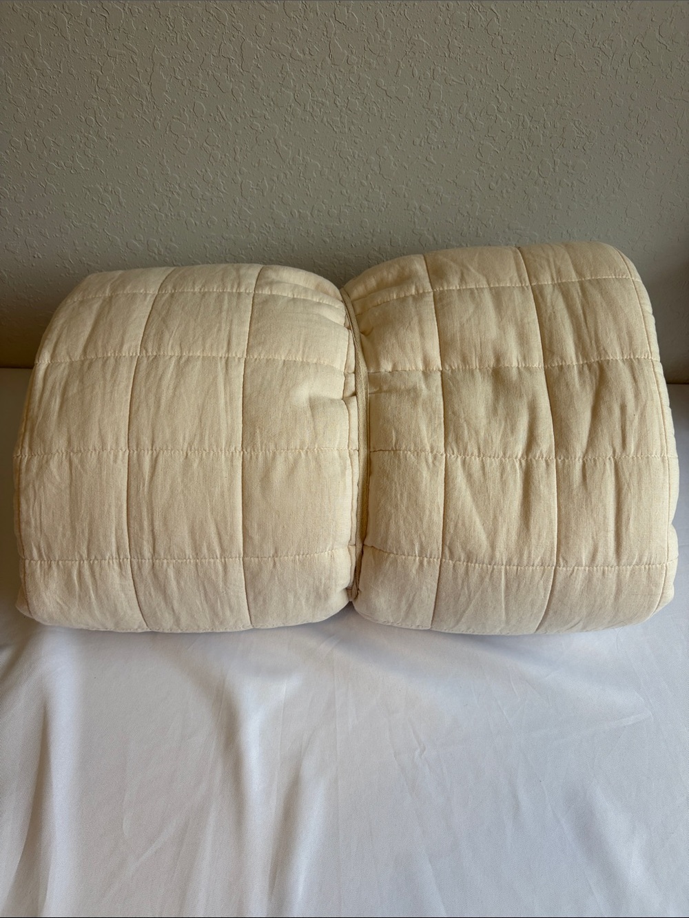 Quince Quilted Comforter - Cream
